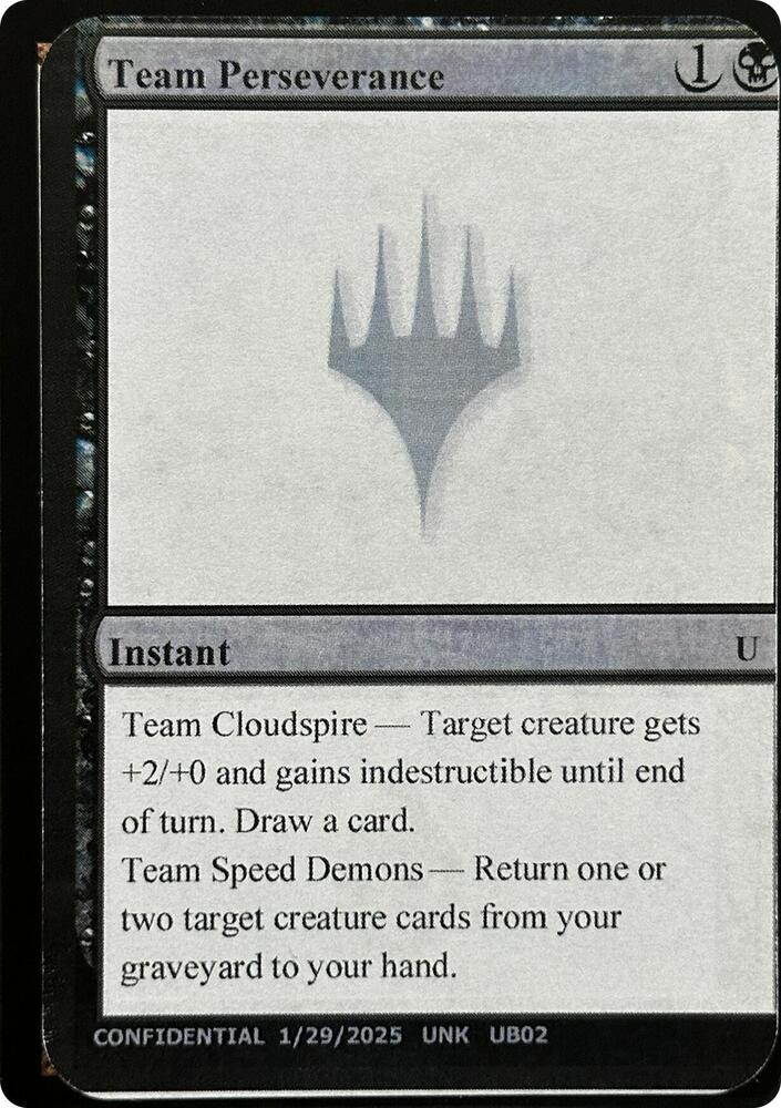 Team Perseverance  (Un-Known Event Playtest Cards)  | Good Games Adelaide SA