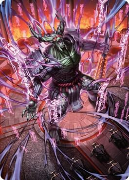 Hidetsugu Devouring Chaos Art Card 56 (Art Series: Kamigawa: Neon Dynasty)  | Good Games Adelaide SA