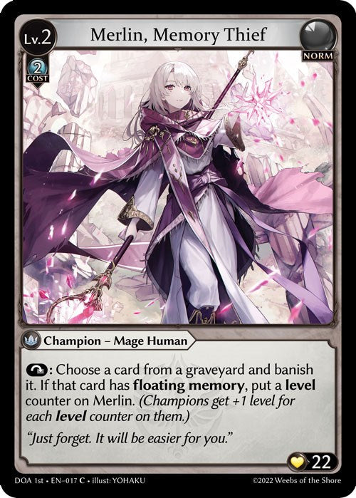 Merlin, Memory Thief (017) [Dawn of Ashes: 1st Edition] | Good Games Adelaide SA