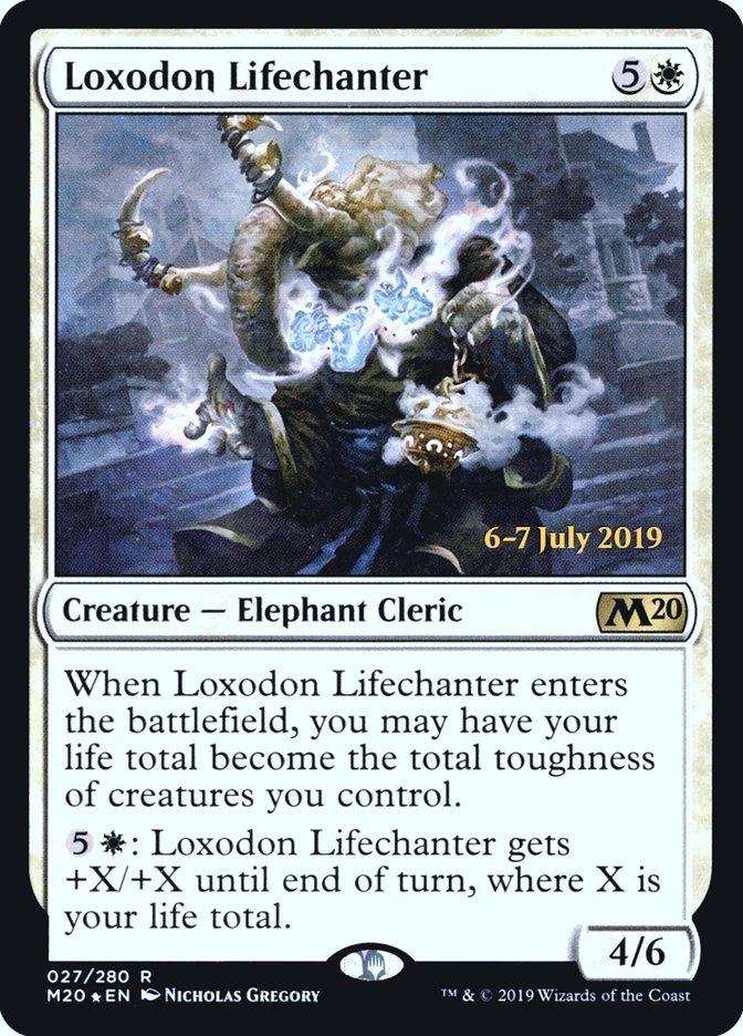 Loxodon Lifechanter  [Core Set 2020 Prerelease Promos] | Good Games Adelaide SA