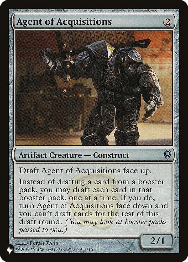 Agent of Acquisitions 54/210 (The List Reprints)  | Good Games Adelaide SA