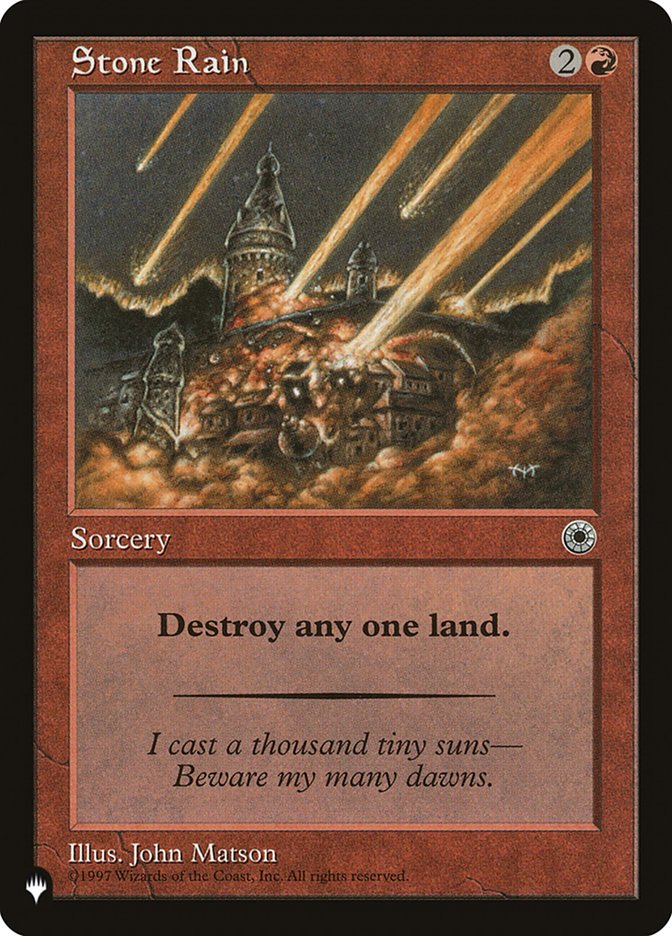 Stone Rain [The List] | Good Games Adelaide SA