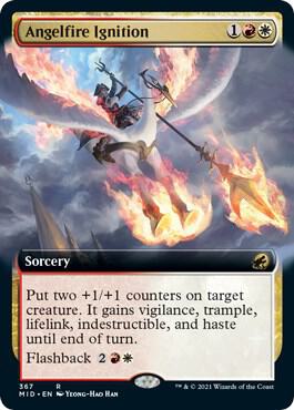 Angelfire Ignition Extended Art 367 (Innistrad: Midnight Hunt)  - Foil | Good Games Adelaide SA