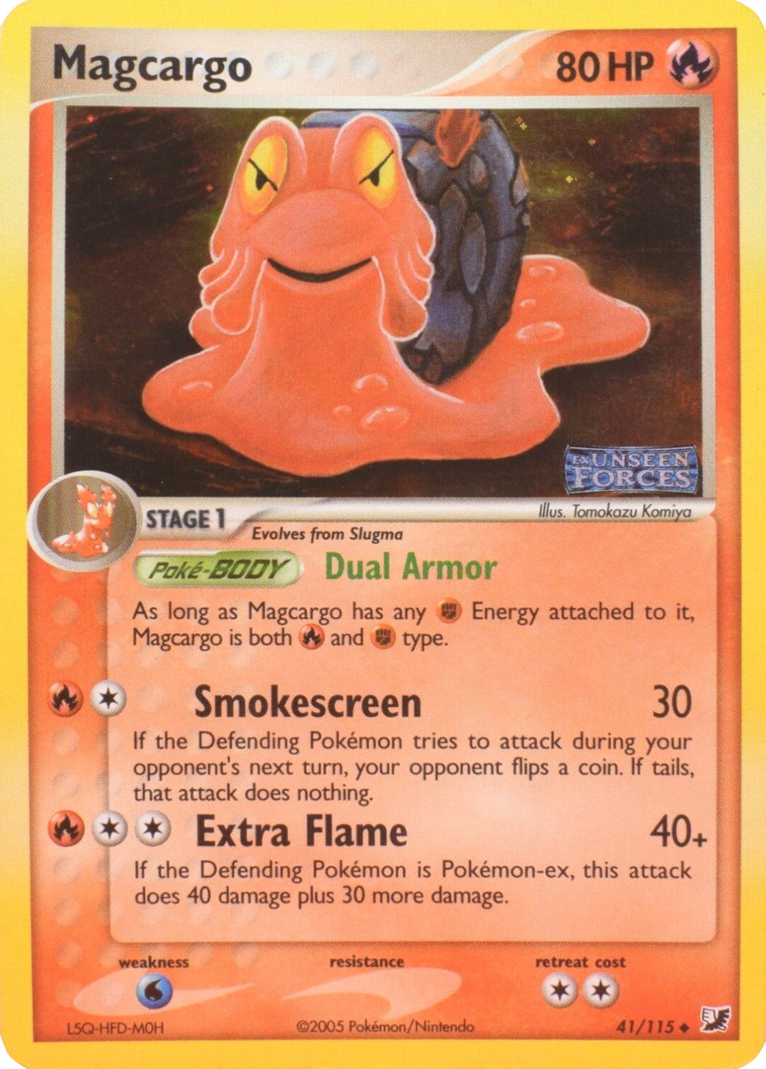 Magcargo (41/115) (Stamped) [EX: Unseen Forces] | Good Games Adelaide SA