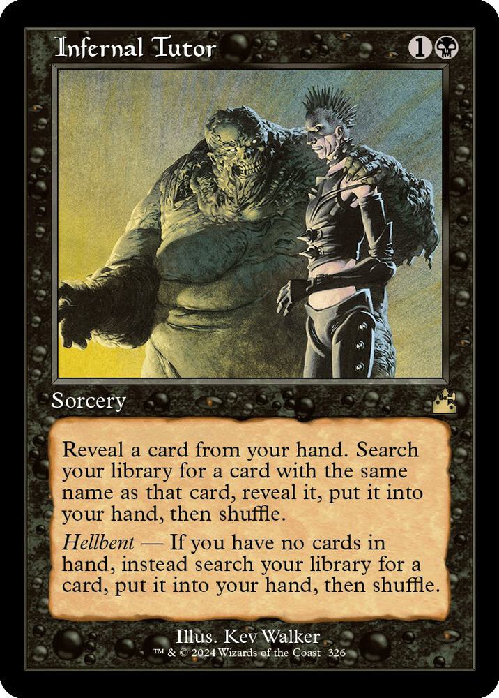 Infernal Tutor 326 (Ravnica Remastered)  - Foil | Good Games Adelaide SA