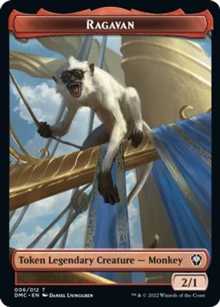 Ragavan // Treasure Double-sided Token [Dominaria United Commander Tokens] | Good Games Adelaide SA