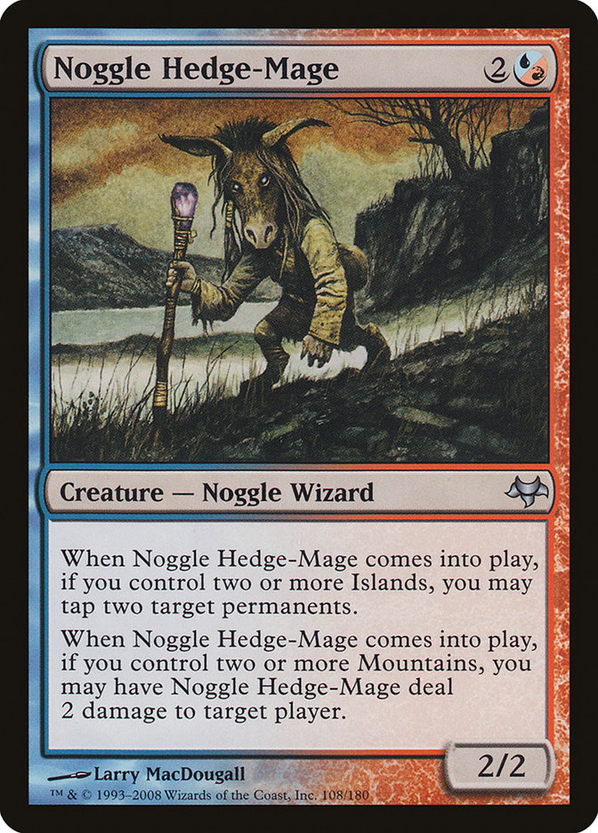 Noggle Hedge-Mage 108 (Eventide)  - Foil | Good Games Adelaide SA