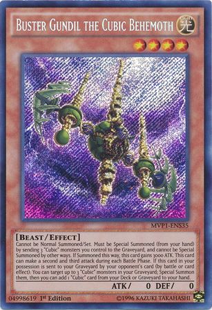 Buster Gundil the Cubic Behemoth [MVP1-ENS35] Secret Rare | Good Games Adelaide SA