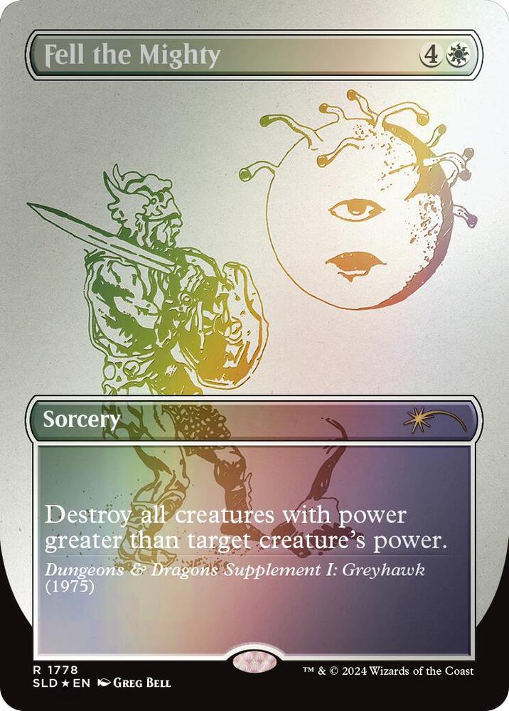 Fell the Mighty Rainbow Foil 1778 (Secret Lair Drop Series)  - Foil | Good Games Adelaide SA