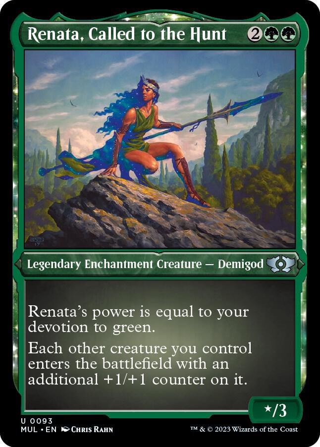 Renata Called to the Hunt Foil Etched 93 (March of the Machine: Multiverse Legends)  - Foil | Good Games Adelaide SA