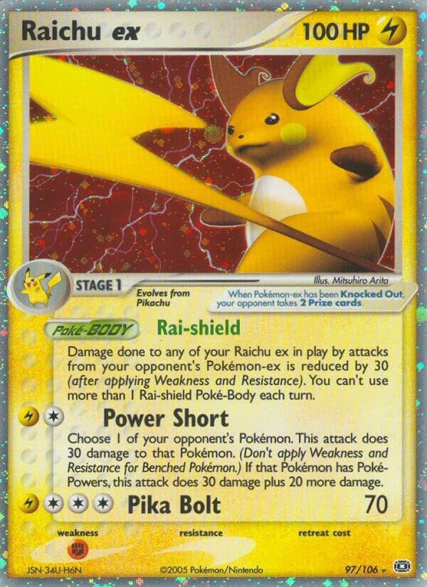 Raichu ex 97/106 (Emerald)  - Holofoil | Good Games Adelaide SA