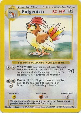 Pidgeotto (22/102) [Base Set Shadowless Unlimited] | Good Games Adelaide SA