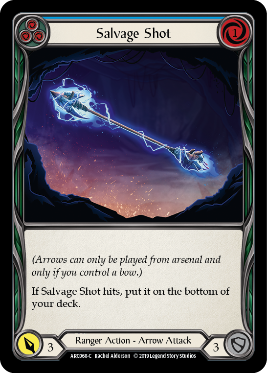 Salvage Shot (Blue) [ARC068-C] 1st Edition Rainbow Foil | Good Games Adelaide SA