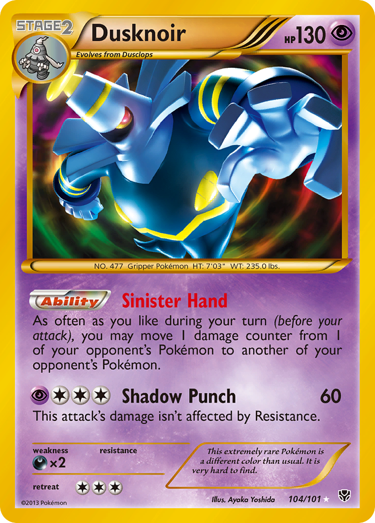Dusknoir (104/101) [Black & White: Plasma Blast] | Good Games Adelaide SA