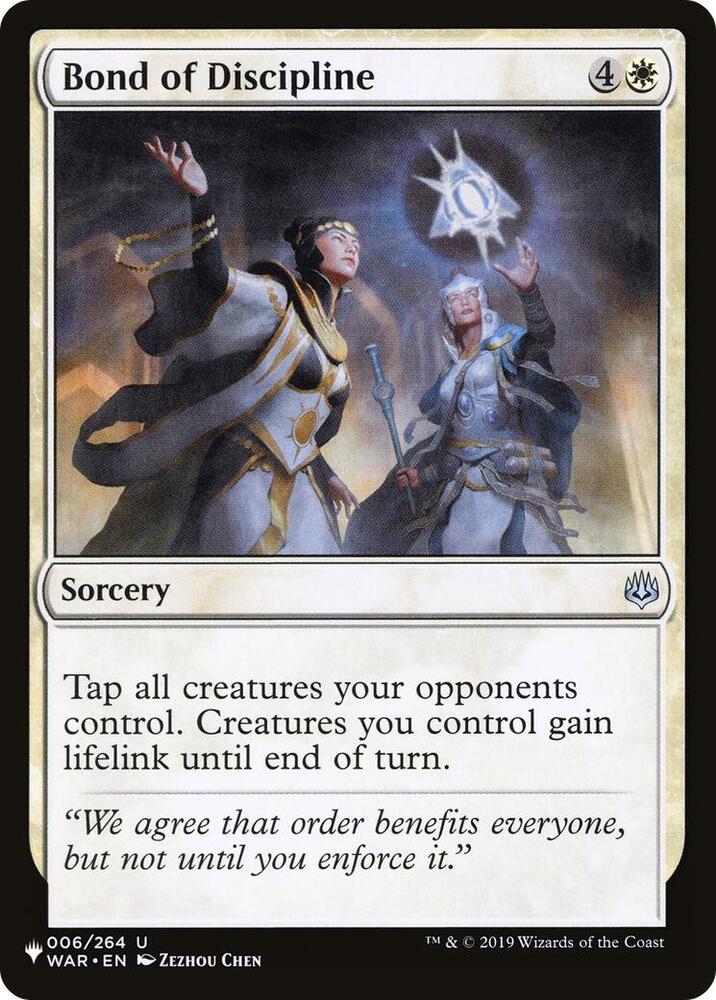 Bond of Discipline 006/264 (The List Reprints)  | Good Games Adelaide SA
