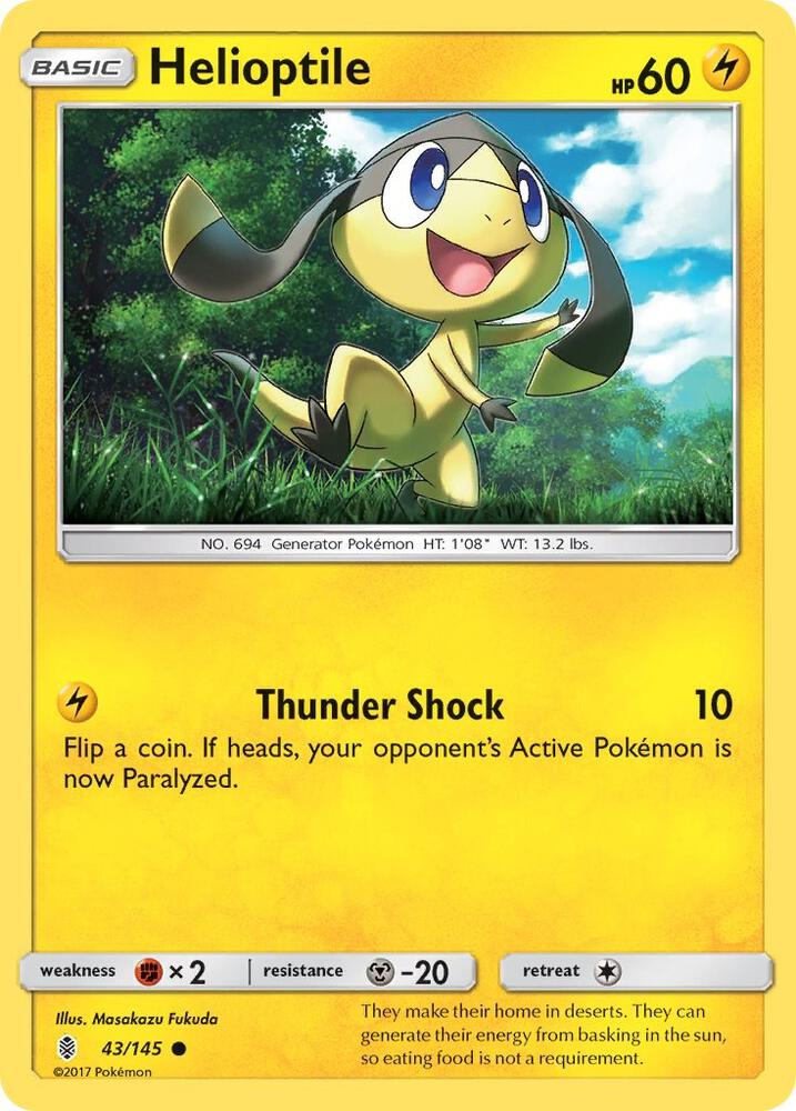 Helioptile 43/145 (SM - Guardians Rising)  | Good Games Adelaide SA