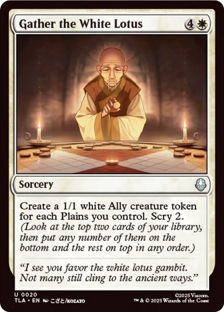 Gather the White Lotus [Avatar: The Last Airbender] | Good Games Adelaide SA