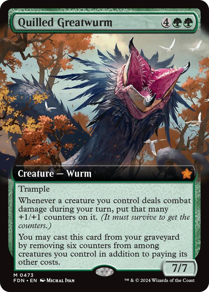 Quilled Greatwurm 473 (Foundations)  - Foil | Good Games Adelaide SA
