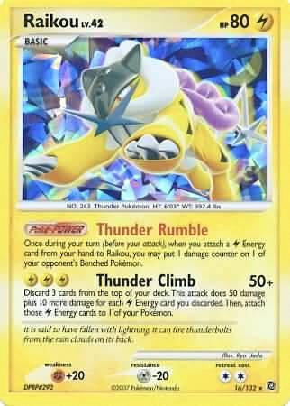 Raikou 016/132 (Miscellaneous Cards & Products)  - Cracked Ice Holofoil | Good Games Adelaide SA