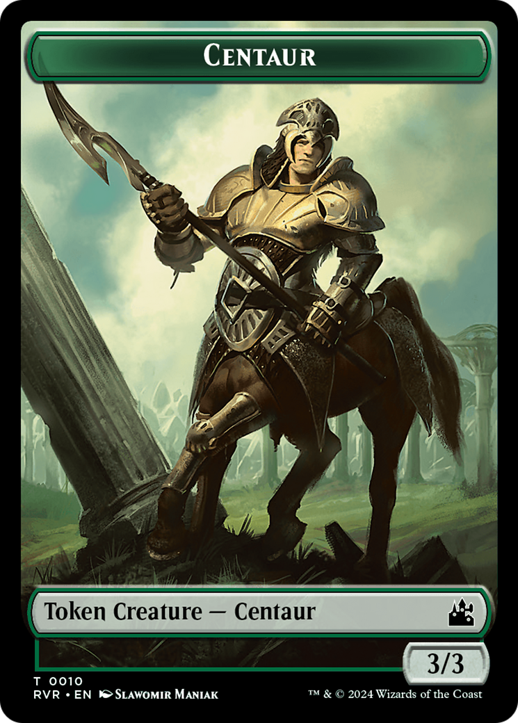 Centaur Token [Ravnica Remastered Tokens] | Good Games Adelaide SA