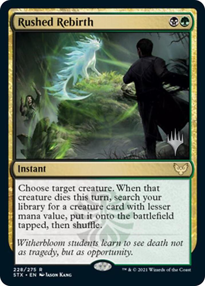Rushed Rebirth 228 (Promo Pack: Strixhaven)  - Foil | Good Games Adelaide SA