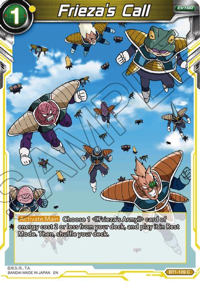 Frieza's Call (Reprint) (BT1-109) [Battle Evolution Booster] | Good Games Adelaide SA