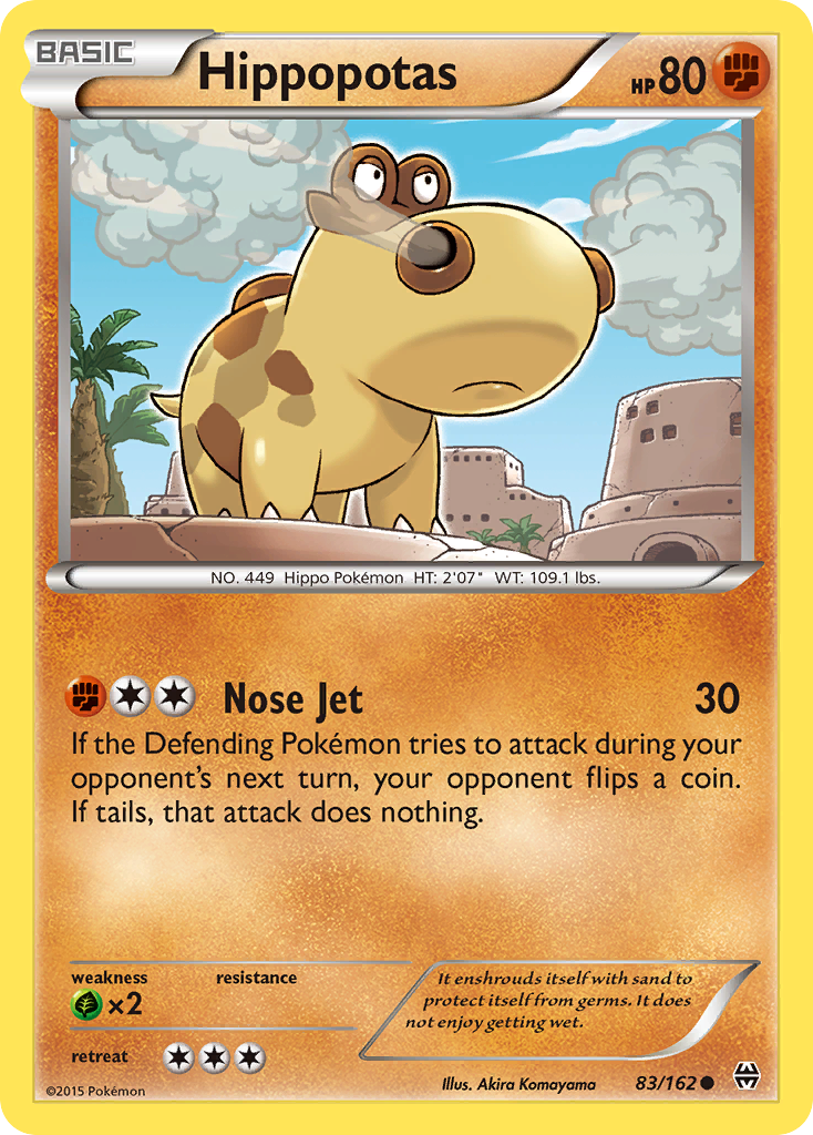 Hippopotas (83/162) [XY: BREAKthrough] | Good Games Adelaide SA