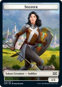 Soldier // Squirrel Double-sided Token [Double Masters Tokens] | Good Games Adelaide SA