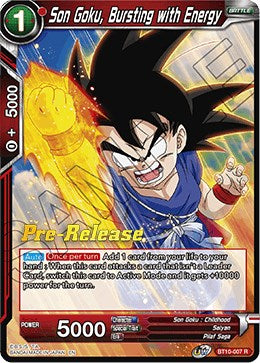 Son Goku, Bursting with Energy (Rise of the Unison Warrior) [BT10-007] | Good Games Adelaide SA