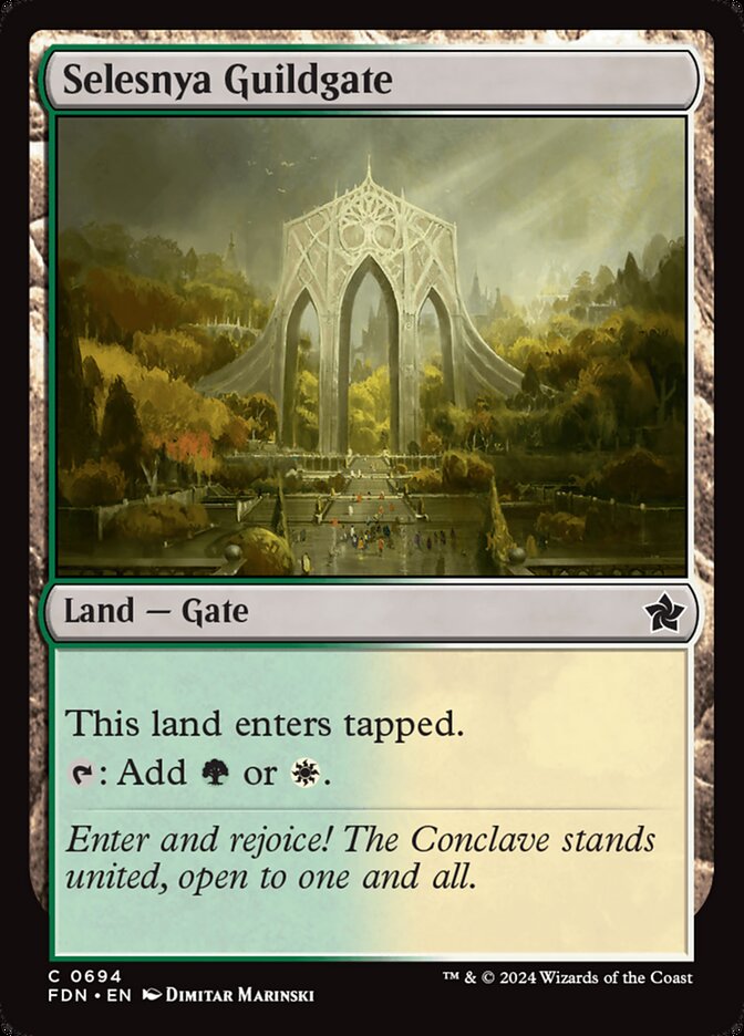 Selesnya Guildgate 694 (Foundations)  | Good Games Adelaide SA