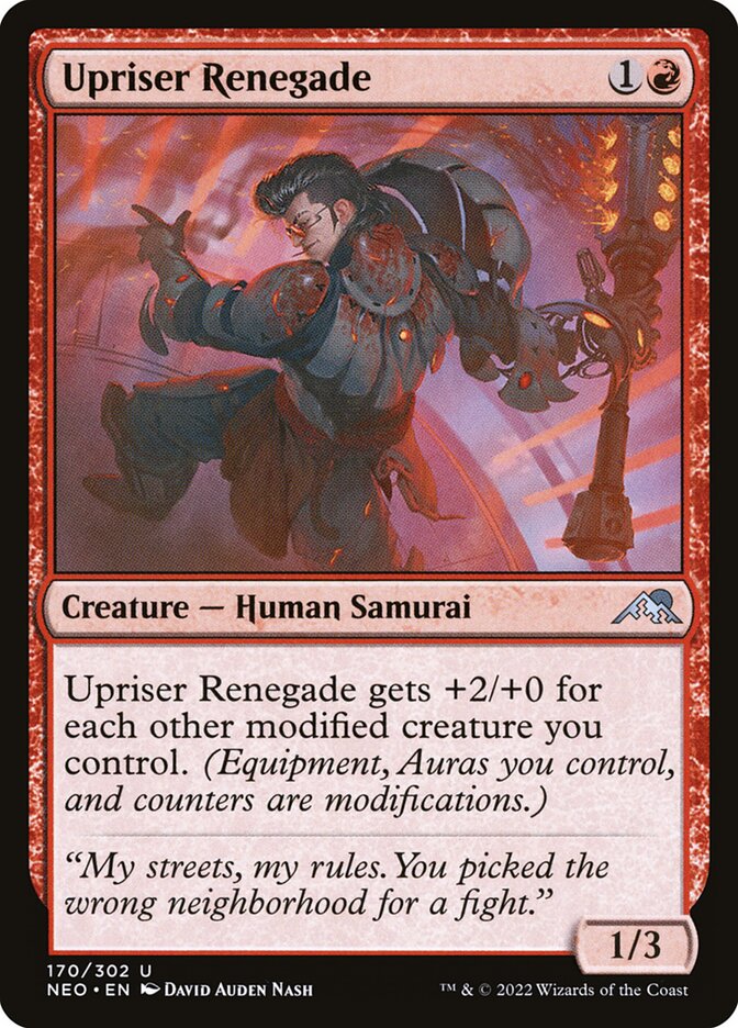 Upriser Renegade 170 (Kamigawa: Neon Dynasty)  | Good Games Adelaide SA