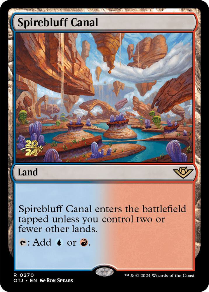 Spirebluff Canal OTJ 270 (Prerelease Cards)  - Foil | Good Games Adelaide SA