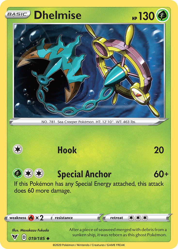 Dhelmise (019/185) [Sword & Shield: Vivid Voltage] | Good Games Adelaide SA