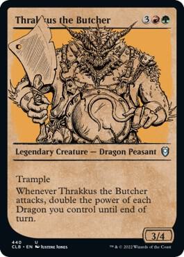 Thrakkus the Butcher Showcase 440 (Commander Legends: Battle for Baldur's Gate)  - Foil | Good Games Adelaide SA