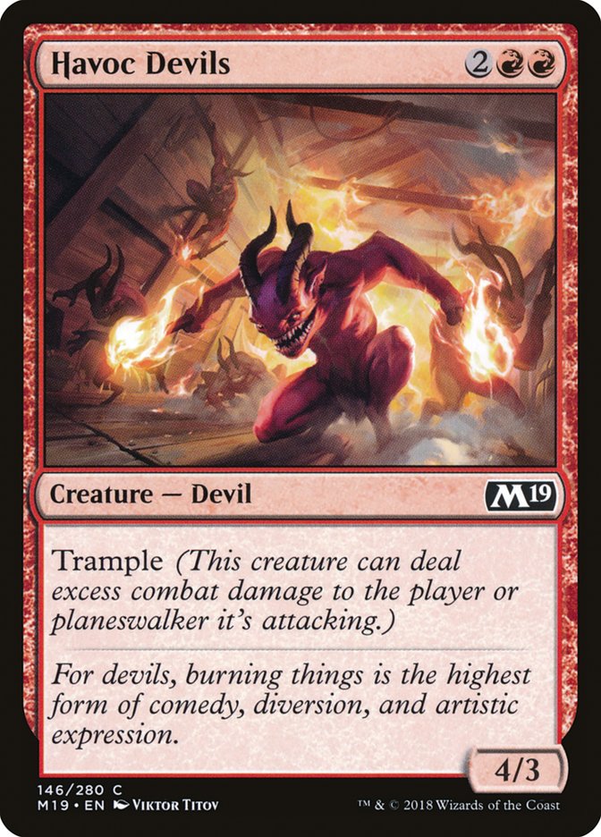 Havoc Devils 146 (Core Set 2019)  - Foil | Good Games Adelaide SA