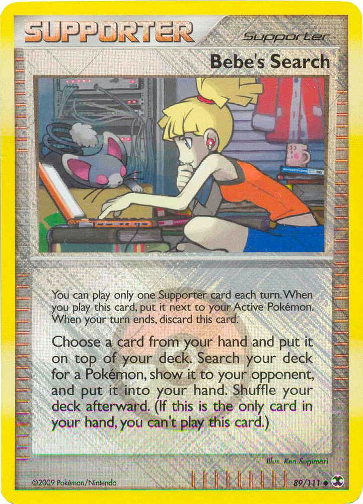 Bebes Search 89 111 League Promo 089/111 (League & Championship Cards)  - Reverse Holofoil | Good Games Adelaide SA