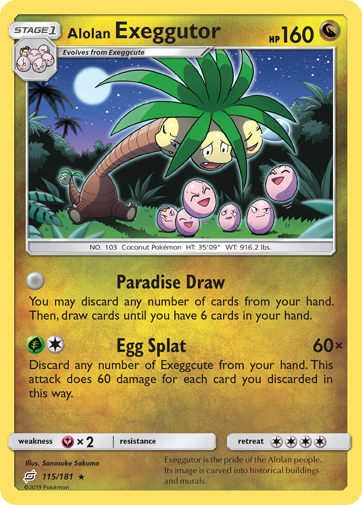 Alolan Exeggutor (115/181) [Sun & Moon: Team Up] | Good Games Adelaide SA