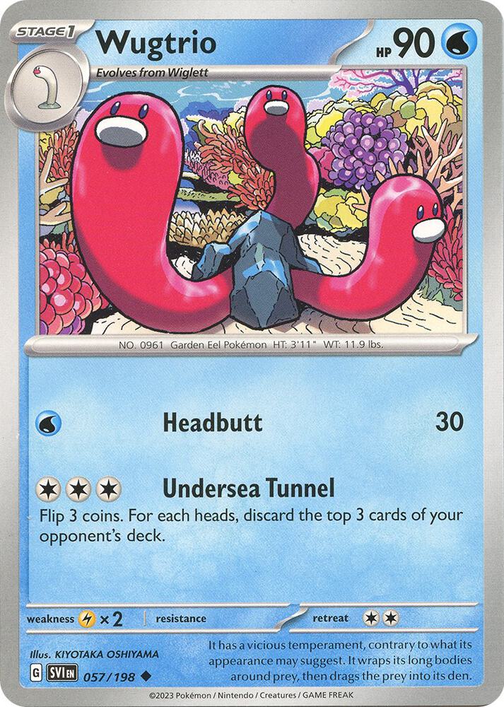 Wugtrio 057/198 (SV01: Scarlet & Violet Base Set)  | Good Games Adelaide SA