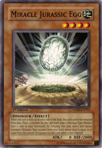 Miracle Jurassic Egg [SD09-EN015] Common | Good Games Adelaide SA
