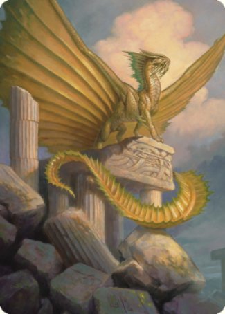 Ancient Gold Dragon Art Card (05) [Commander Legends: Battle for Baldur's Gate Art Series] | Good Games Adelaide SA