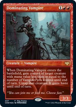 Dominating Vampire 407 (Play Promos)  - Foil | Good Games Adelaide SA