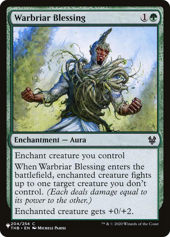 Warbriar Blessing 204/254 (The List Reprints)  | Good Games Adelaide SA
