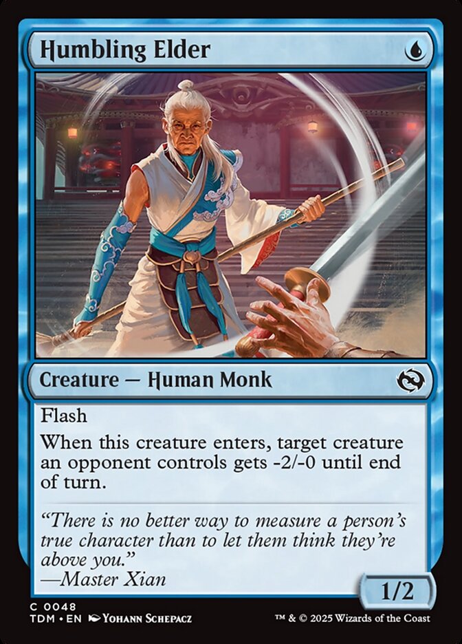Humbling Elder 48 (Tarkir: Dragonstorm)  - Foil | Good Games Adelaide SA