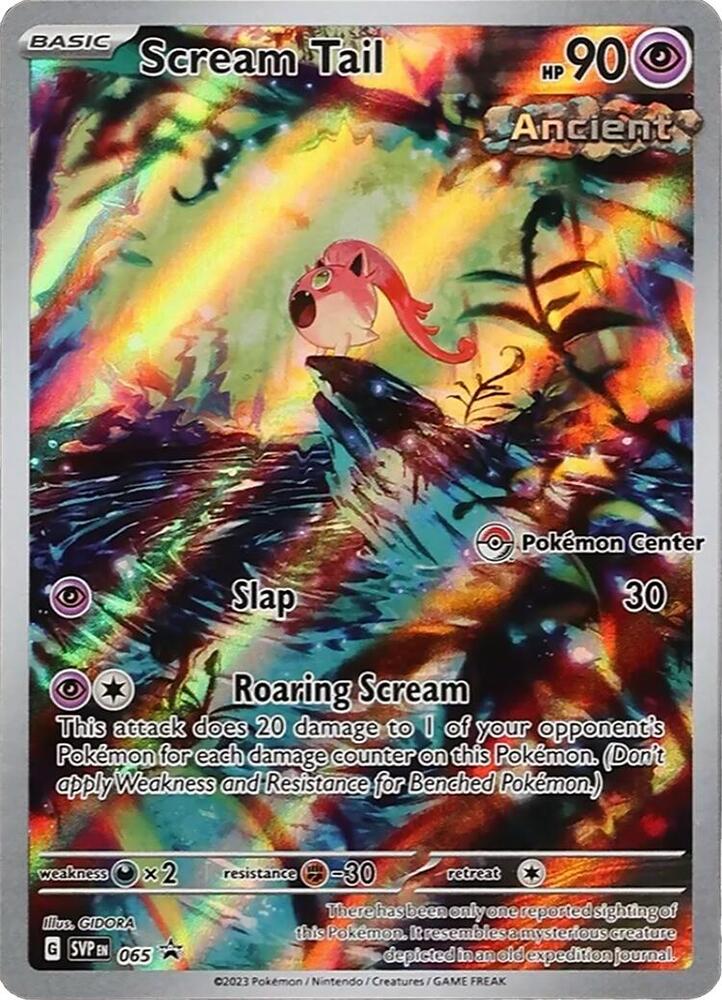 Scream Tail Pokemon Center Exclusive 065 (SV: Scarlet & Violet Promo Cards)  - Holofoil | Good Games Adelaide SA