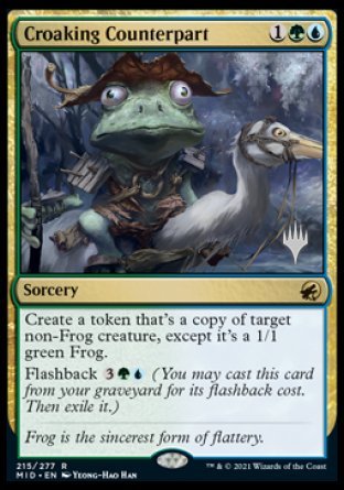 Croaking Counterpart (Promo Pack) [Innistrad: Midnight Hunt Promos] | Good Games Adelaide SA