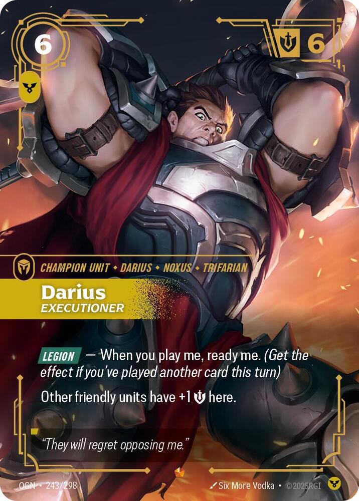 Darius - Executioner 243/298 (Origins)  - Foil | Good Games Adelaide SA