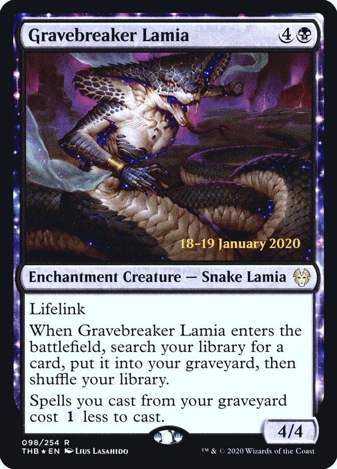 Gravebreaker Lamia [Theros Beyond Death Prerelease Promos] | Good Games Adelaide SA