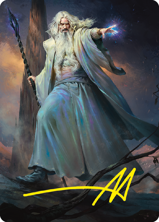 Saruman of Many Colors Art Card (Gold-Stamped Signature) [The Lord of the Rings: Tales of Middle-earth Art Series] | Good Games Adelaide SA