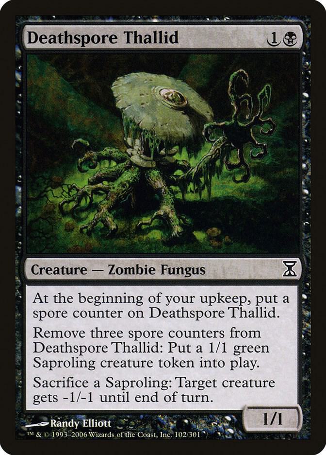 Deathspore Thallid 102 (Time Spiral)  - Foil | Good Games Adelaide SA