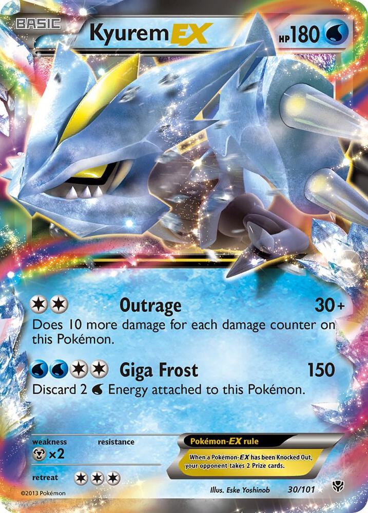 Kyurem EX 30/101 (Plasma Blast)  - Holofoil | Good Games Adelaide SA